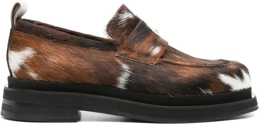 Simone Rocha Loafers met hartvormige neus Bruin
