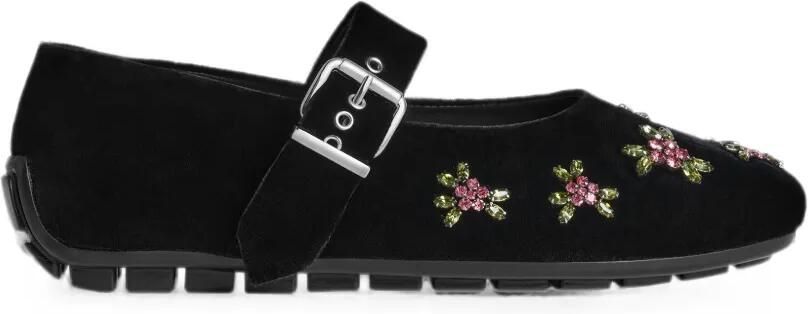 Simone Rocha Mary Jane verfraaide ballerina's Zwart