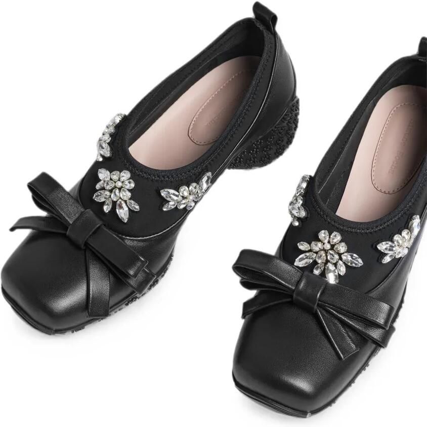 Simone Rocha Pumps verfraaid met parels en strik Zwart