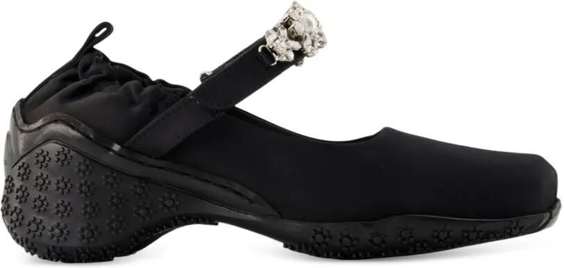 Simone Rocha Runner Turbo verfraaide ballerina's Zwart