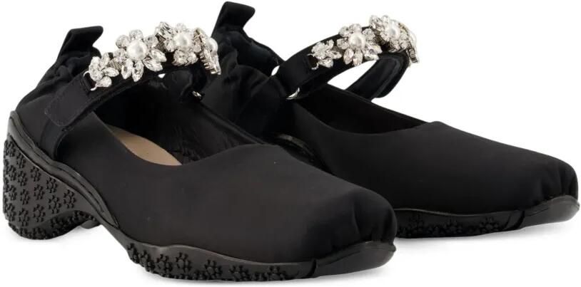 Simone Rocha Runner Turbo verfraaide ballerina's Zwart - Foto 2