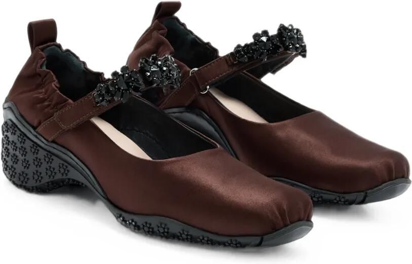 Simone Rocha Turbo verfraaide ballerina's Bruin - Foto 2