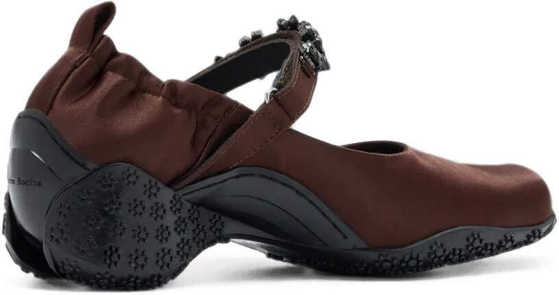 Simone Rocha Turbo verfraaide ballerina's Bruin - Foto 3