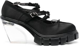 Simone Rocha Pumps met doorzichtige hak Zwart