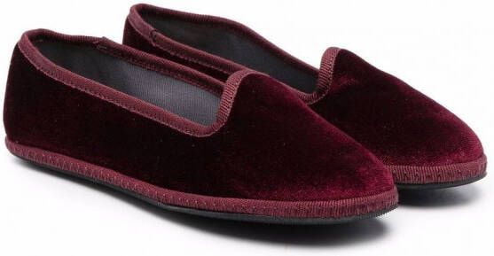 Siola Fluwelen loafers Rood