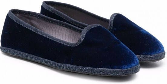 Siola Loafers met fluwelen-effect Blauw