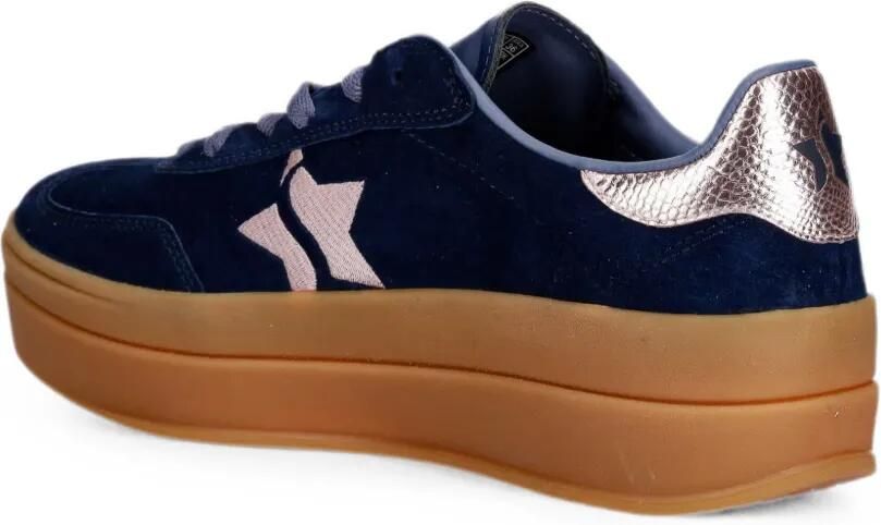 Skechers Academy HI sneakers met plateauzool en sterpatch Blauw - Foto 3