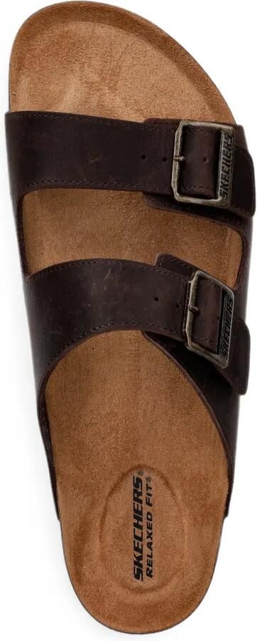Skechers Aidan sandalen met gespbandje Bruin