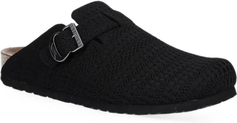 Skechers Arch Fit Granola platte muiltjes met gespsluiting Zwart