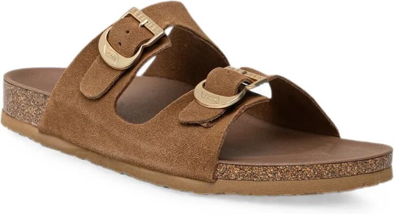 Skechers Arch Fit Granola sandalen met gespsluiting Bruin