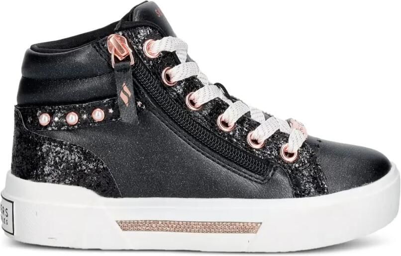 Skechers Aura Lx sneakers met glitter-effect en verfraaid met parels Zwart - Foto 3