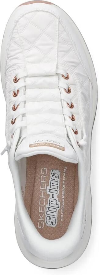Skechers Contour Foam Cozy Fit Slip-Ins gewatteerde sneakers Wit - Foto 4