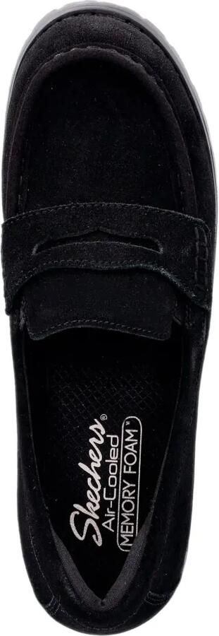 Skechers Cypress Chic Surge suède loafers met chunky zool Zwart - Foto 4