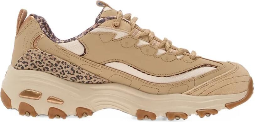 Skechers D'Lites Wild Charm lace-up sneakers Beige