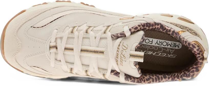 Skechers D'Lites Wild Charm leopard-print sneakers Wit - Foto 4