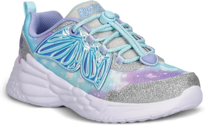 Skechers Dream Racer low-top sneakers met vlinder-applicatie en glitter-effect Paars