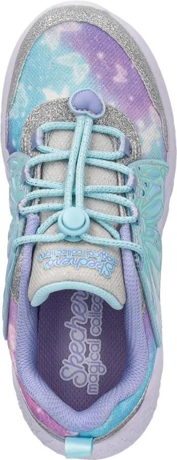 Skechers Dream Racer low-top sneakers met vlinder-applicatie en glitter-effect Paars - Foto 3