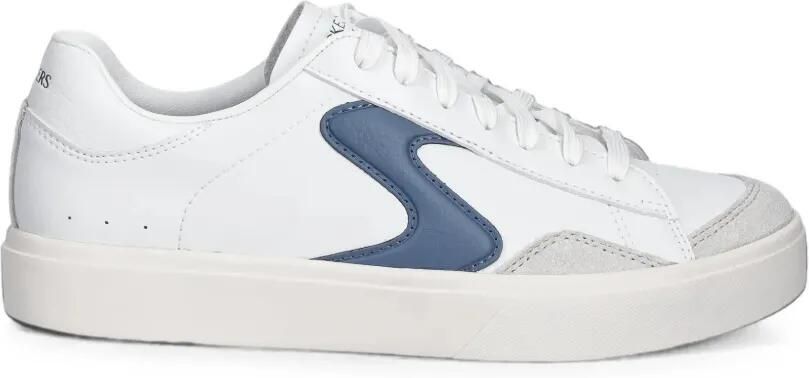 Skechers Eden LX leren sneakers met vlakken Wit