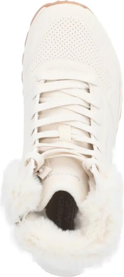 Skechers Enkellaarzen met veters en afwerking van imitatiebont Beige - Foto 4