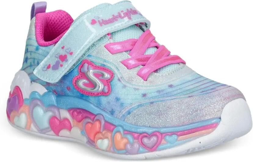 Skechers Eternal Heart Lights sneakers met glitters Blauw