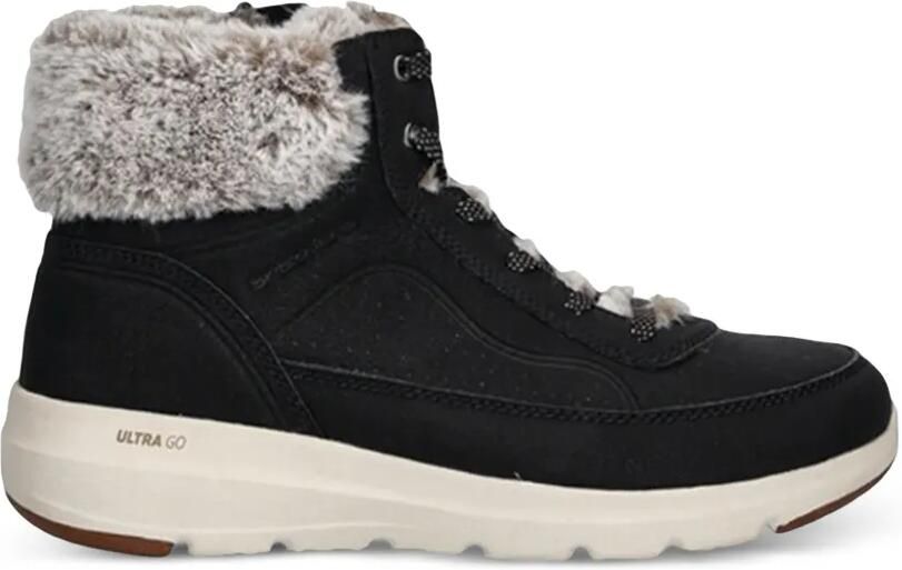 Skechers Glacial Ultra snowboots met veters Zwart
