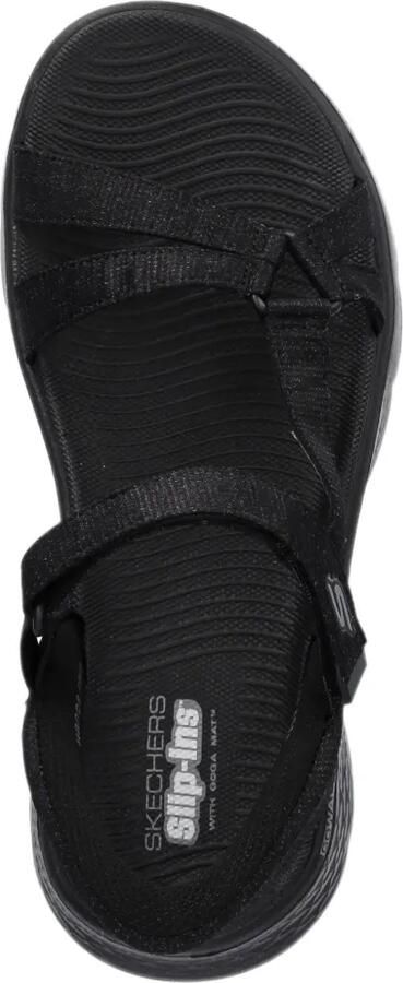 Skechers GoWalk sandalen met bandjes Zwart - Foto 3