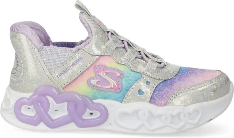 Skechers Heart Lights Slip-ins sneakers Zilver