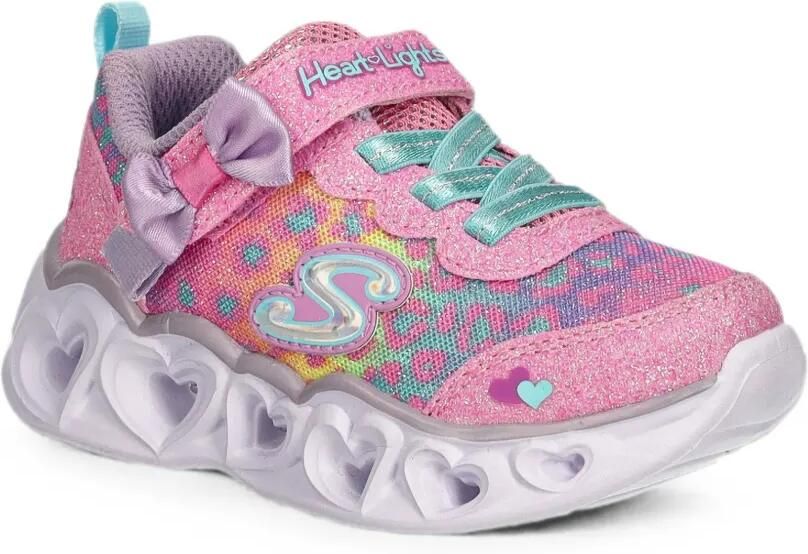 Skechers Heart Lights sneakers met strikdetail Roze