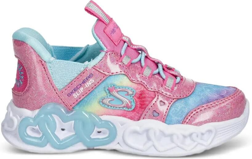 Skechers Infinite Heart Lights Slip-Ins sneakers Roze - Foto 3