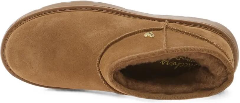Skechers Keepsakes Cozy-Cozy mini-enkellaarzen met hart-plakkaat Bruin - Foto 4