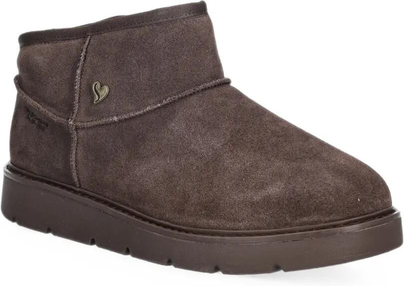 Skechers Keepsakes Cozy Slip-ins suède enkellaarzen Bruin - Foto 3