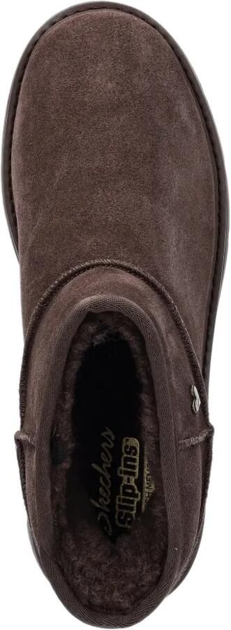 Skechers Keepsakes Cozy Slip-ins suède enkellaarzen Bruin - Foto 4