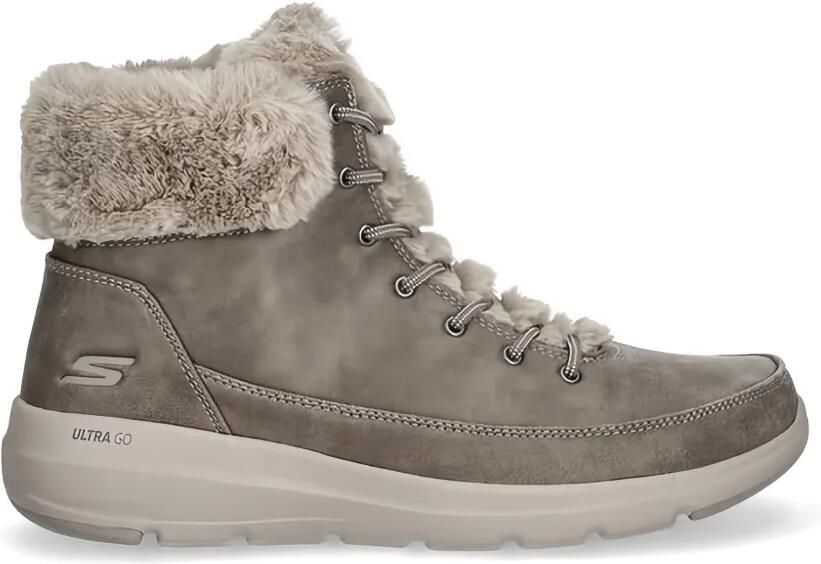 Skechers Laarzen met afwerking van bont Grijs