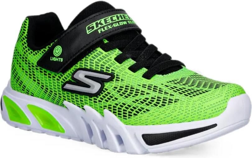Skechers Lights Flex-Glow Elite Vorlo sneakers met klittenband Groen