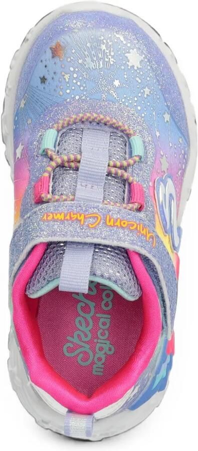 Skechers Low-top sneakers met glitterdetail Paars