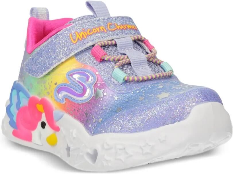 Skechers Low-top sneakers met glitterdetail Paars - Foto 3