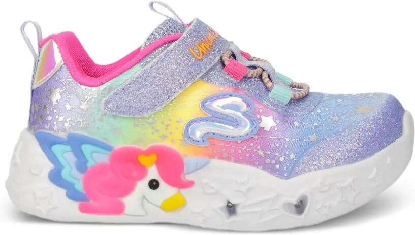Skechers Low-top sneakers met glitterdetail Paars - Foto 4