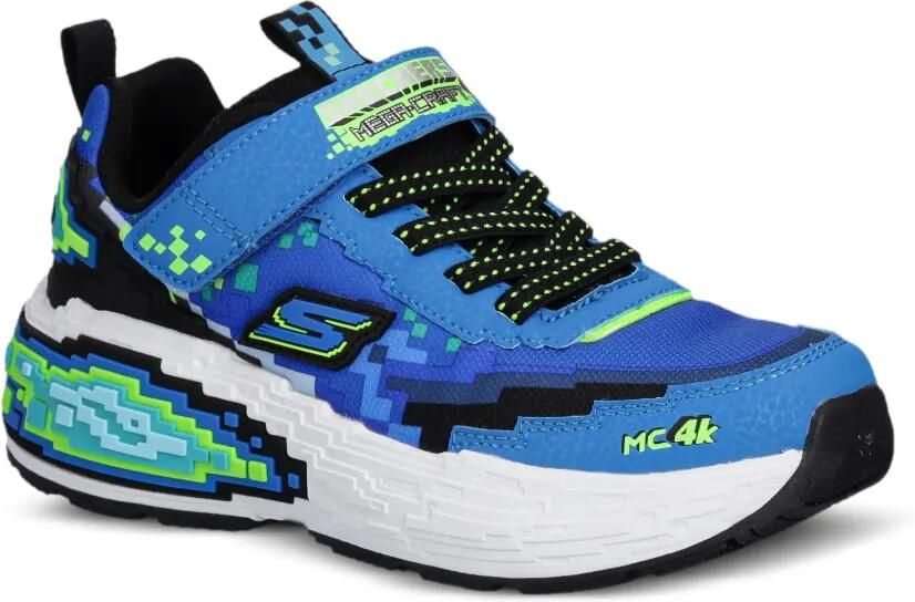 Skechers Mega-Craft sneakers met pixel-print Blauw