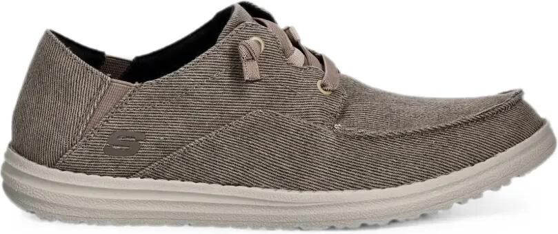 Skechers Melson Volgo loafers met veters Bruin