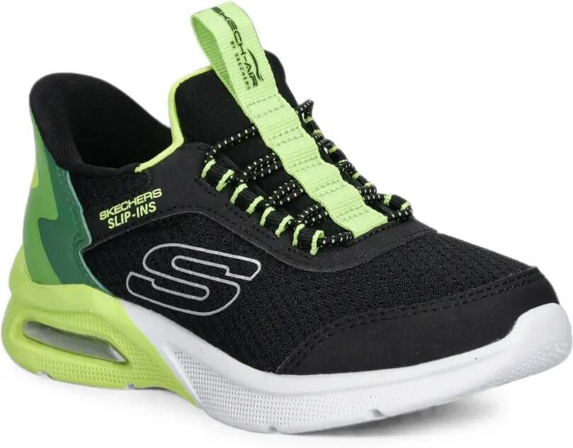 Skechers Microspec Max Brisk-Stripe Slip-ins sneakers Zwart