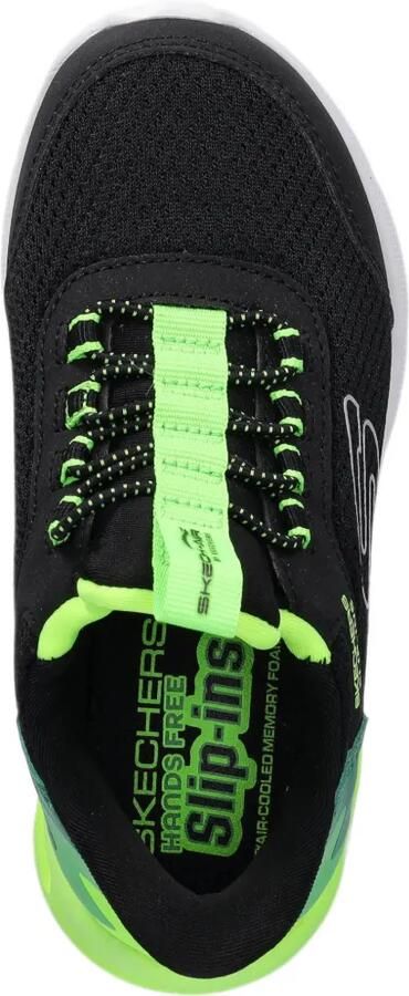 Skechers Microspec Max Brisk-Stripe Slip-ins sneakers Zwart - Foto 4