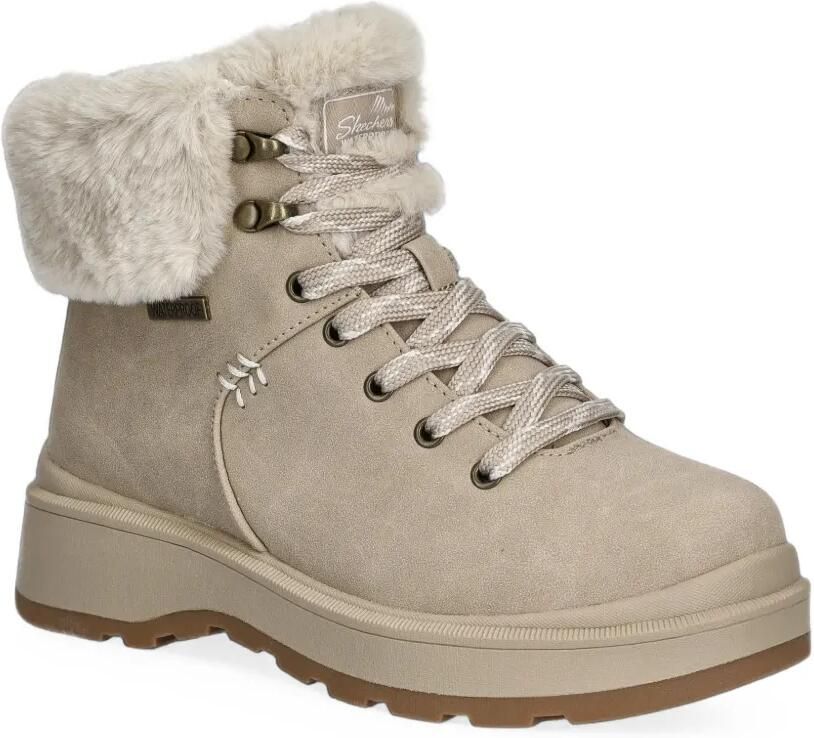 Skechers Park City enkellaarzen met afwerking van imitatiebont Beige - Foto 2