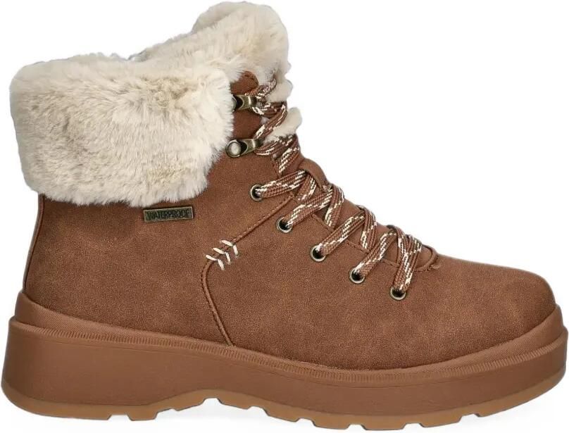 Skechers Park City veterlaarzen met afwerking van imitatiebont Bruin