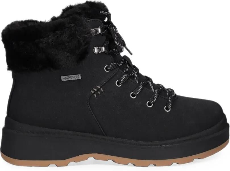 Skechers Park City veterlaarzen met afwerking van imitatiebont Zwart