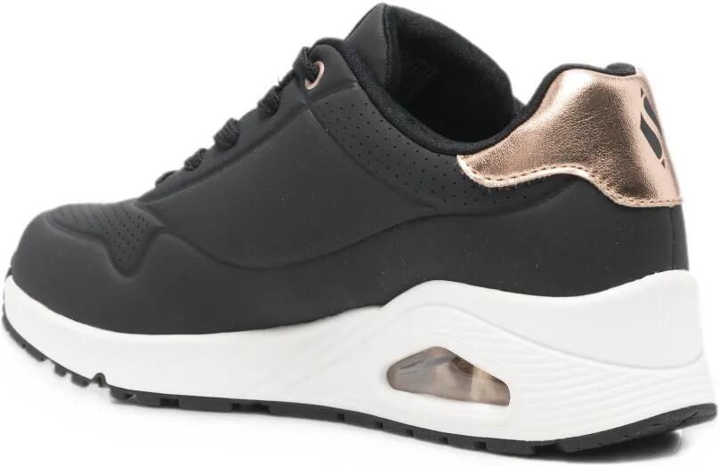 Skechers perforated metallic-panel sneakers Zwart - Foto 2