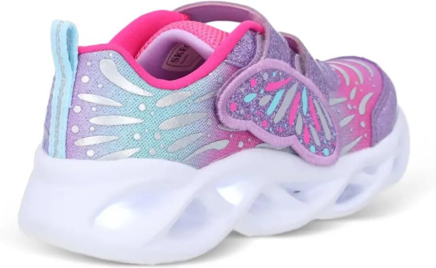 Skechers S-Lights low-top sneakers met vlinder-patroon Paars - Foto 2