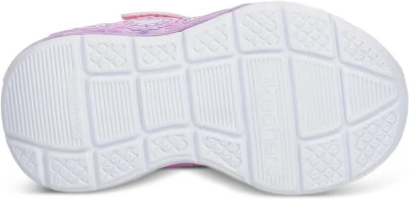 Skechers S-Lights: Lil Princess Steps low-top sneakers met glitter-effect Roze - Foto 5