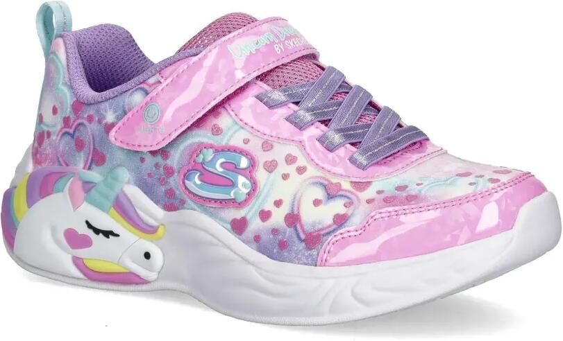 Skechers S-Lights Unicorn Dreams Heart Sparkles sneakers Roze