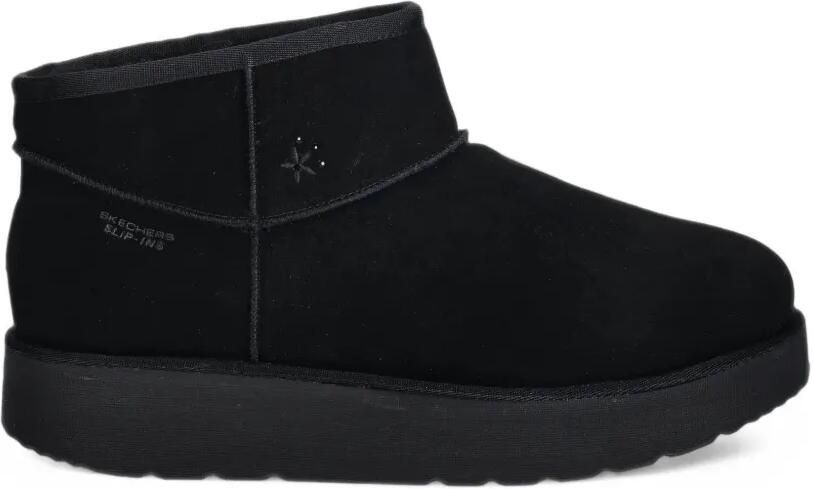 Skechers Slip-ins: Keep Cozy suede ankle boots Zwart