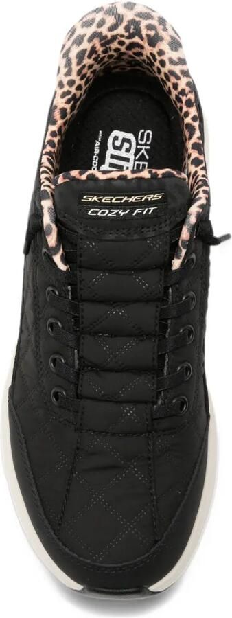 Skechers Slip-Ins quilted sneakers Zwart - Foto 4